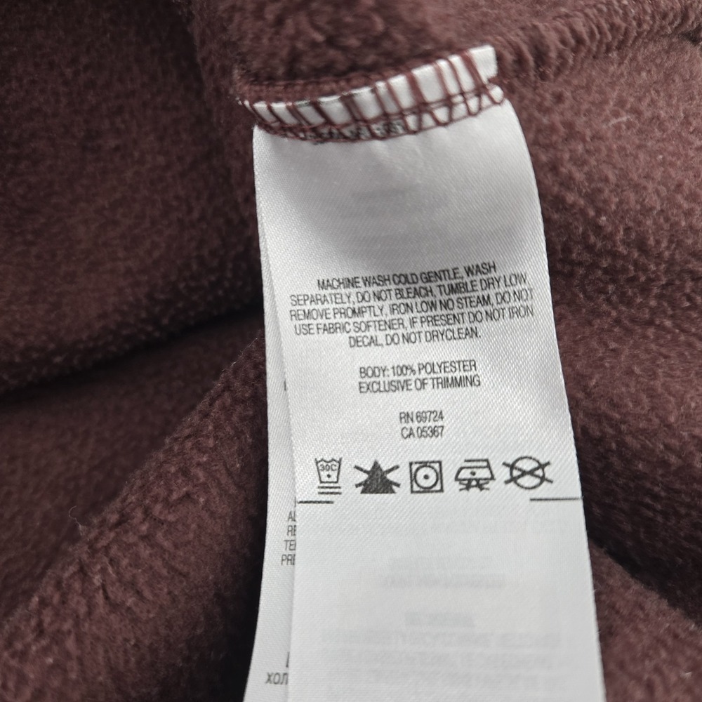 Columbia Flattop Ridge Half Snap Jacket Mens XL Grey Burgundy Fleece‎ Men's - Picture 10 of 10